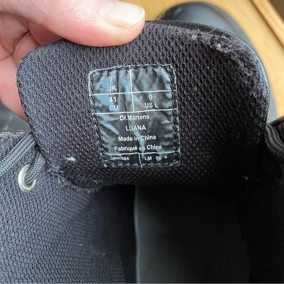 Dr Doc Martens Black Luana Womens Leather Boots Size 9 - Picture 11 of 11